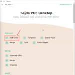 تنزيل برنامج sejda pdf editor