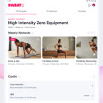 Sweat fitness app for women