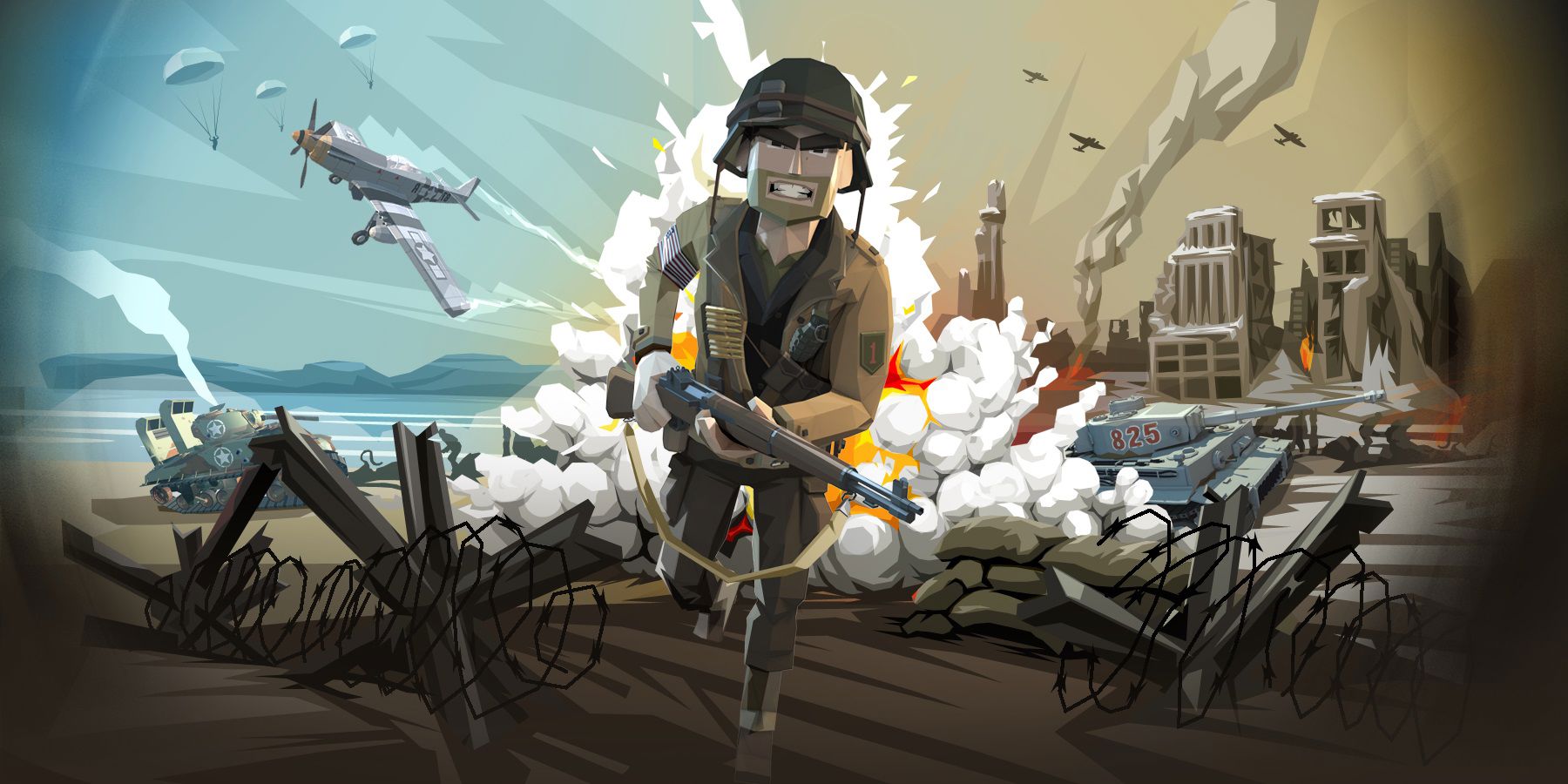 تحميل لعبة World War Polygon مهكرة للاندرويد وللايفون 2026 من ميديا فاير