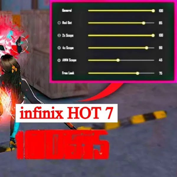 افضل اعدادات حساسية فري فاير free fire infinix smart 7 والهيدشوت مهكرة 2026 برابط مباشر
